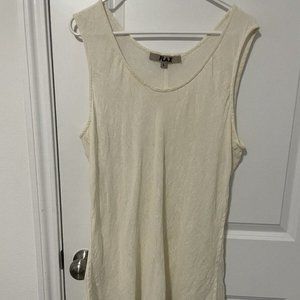 Flax Linen Blend Tank Blouse